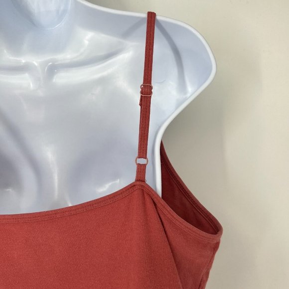 Lane Bryant Fitted‎ Sleeveless Cami 14/16 Spaghetti Straps Adjustable Rouge Red - Picture 6 of 10